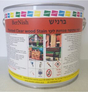 Bernish wood lacquer clear and tinted. www.denber-paints.co.il