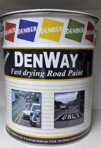 Denway road marking Chlorinated rubber. www.denber-paints.co.il